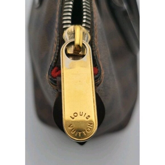 Louis Vuitton Sallaya Damier PM Tote Bag Authenticated Brown Checker Gold VI1016 - Picture 16 of 16